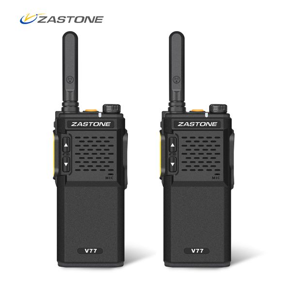 2X New ZASTONE ZT-100 3W Portable Mini Walkie Talkie UHF 400-480MHz 16 Channels