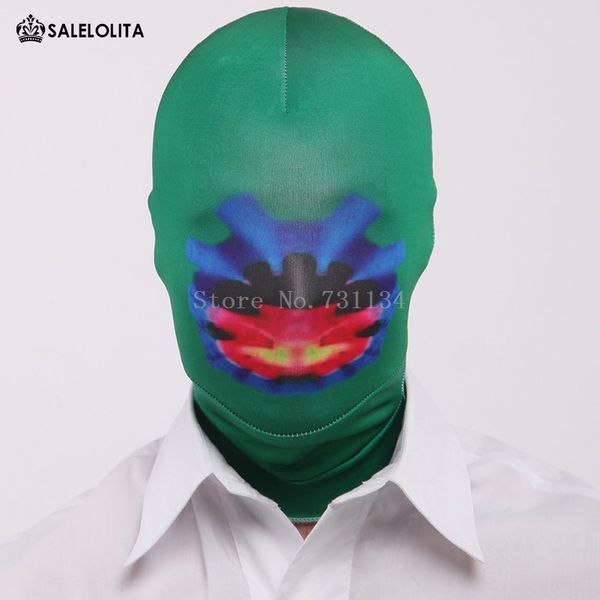 

halloween stylish multi color lycra spandex cosplay monster hoods, Black