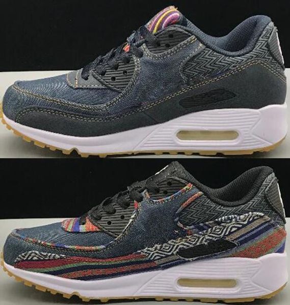 

FREE SHIPPING new Mens Sneakers Shoes classic 90 jean Men and women casual shoes Black Red White Breathable Sports Shoes size 36-47