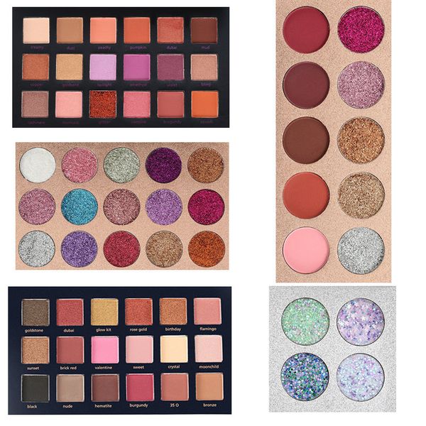 

beauty glazed pigment eyeshadow palette long-lasting eye shadow easy to wear eyeshadow shimmer natural makeup pallete 15 colors