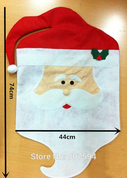 

wholesale-mr & mrs santa claus christmas kitchen chair covers decoration,dinner chairs covers banquet chair 2pcs/lot papai noel