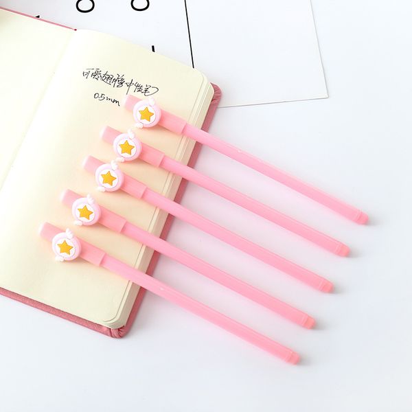 

3 pcs cute stars gel pen black neutral pen creative gel ink kawaii stationery students office school supplies writing gifts