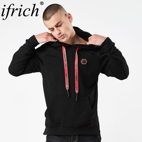 

brand 2018 black hoodie solid color hoodies men fashion tracksuit male sweatshirt hoody mens purpose tour sudaderas para hombre