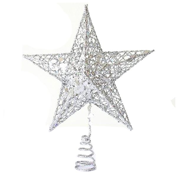 

christmas tree er tree xmas decoration ornament tree tar decorations shiny festival 20cm silver five-pointed star