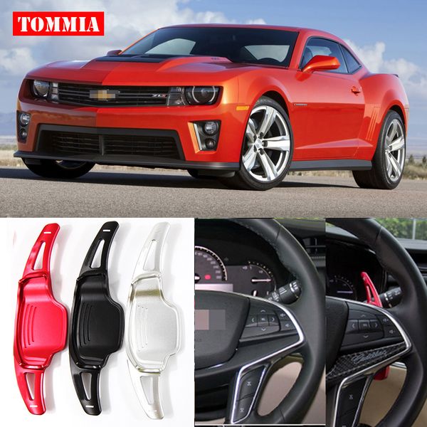 

2pcs aluminium alloy shifters shift paddles extension sporting aluminum alloy for chevrolet camaro 2012-2015 car styling
