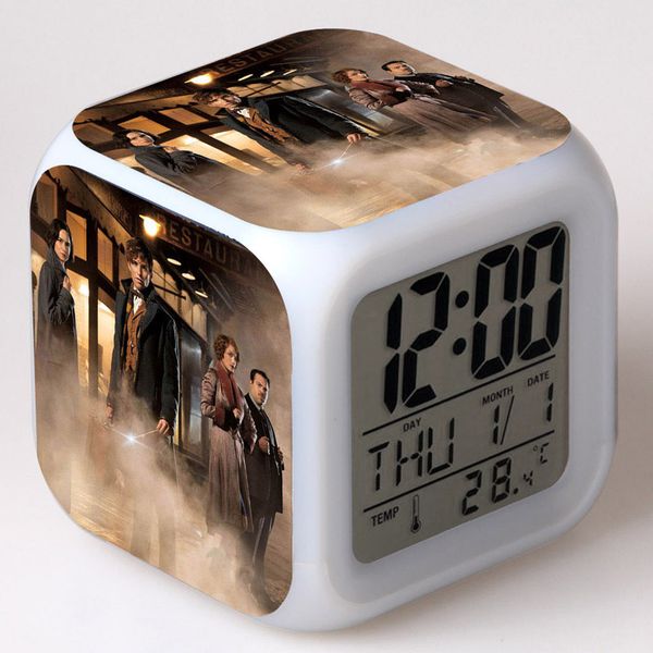 

fantastic beasts and where to find them led night light clocks watch kid toy led digital alarm clock reloj despertador infantil