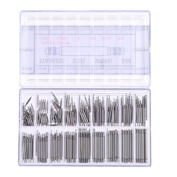 

360pcs new 8-25mm watch band spring bars strap link pins repair watch link pins tool sets professional tool accessories