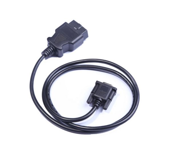 

obd2 cable 16pin to db 9pin serial rs232 obd ii db9 to 16p dhl shipping 100pcs/lot
