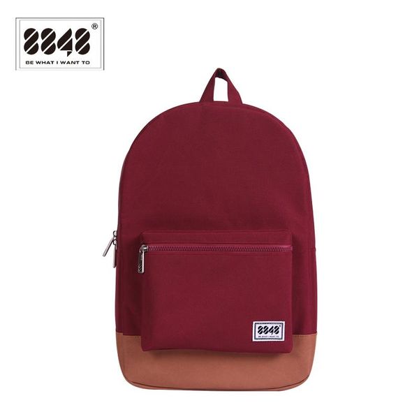 

2017 pattern backpack 8848 brand school bag women knapsack polyester spring new arrival preppy style teenager solid bag