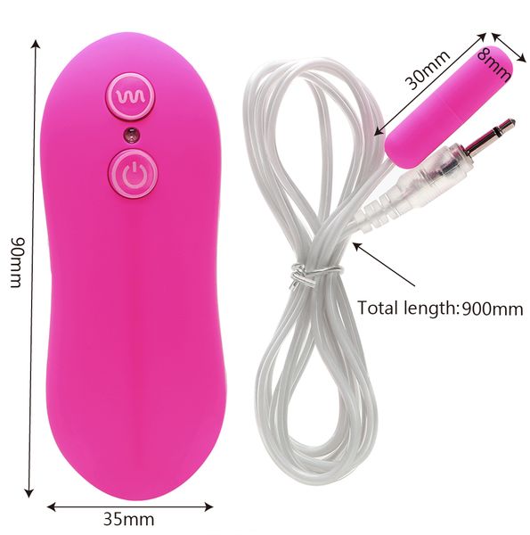 IKOKY G-Punkt-Massagegerät, Sexspielzeug für Frauen, 10-Gang-Mini-Bullet-Vibrator, vibrierendes Ei, Harnröhren-Plug-Vibrator, Fernbedienung, S1018