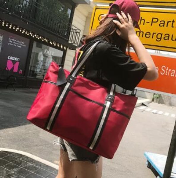 

2018 short-distance travel bag lightweight simple large-capacity women handbag