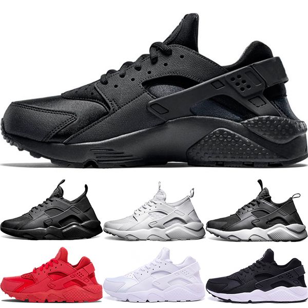 

Nike Air huarache 4 IV 1 Мужчины Женщины кроссовки ультра тройной черный белый красный Oreo Hua