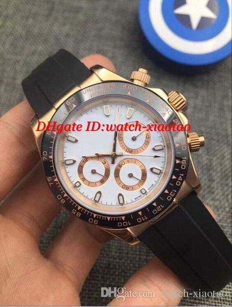 

Hot Selling 4 Style Luxury Watches Rose Gold Ceramic Bezel 40mm Rubber Strap Automatic Fashion Brand Mens Men's Watch Wristwatch