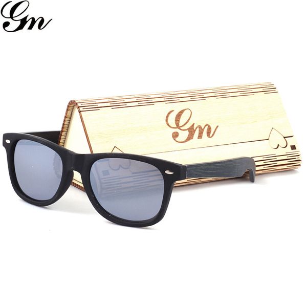 

2018 g m factory direct sale, amazon sells sunglasses can customize the logo, bamboo and wooden sunglasses, White;black
