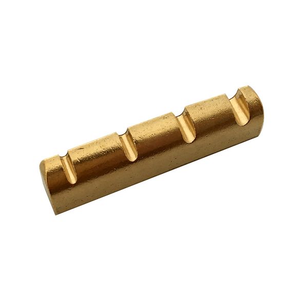 

solid brass slotted cut guitar nut 43mm for 4 string bass guitar