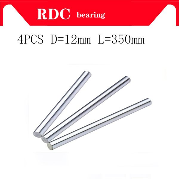 

4 pcs wcs12 12mm 350mm linear shaft round rod l350mm for cnc parts xyz wcs12 l350mm