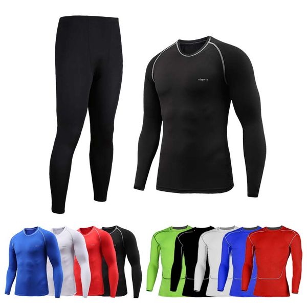

new men's running tights compression sports tights gym fitness sportswear training yoga pants for men, White;black