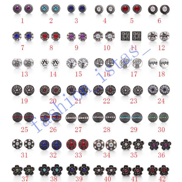

mixed noosa chunks 12mm crystal snap button jewelry cross lips flower rhinestone snap button diy chunks bracelet ring party gift, Golden;silver