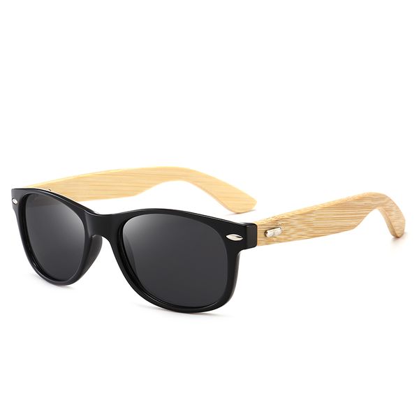 

brand designer fashion bamboo wood support men women plank frame coating sunglasses drive retro sun glasses with box, White;black