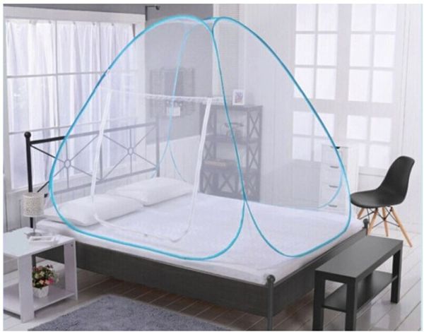 

mosquito net folding single door up camping tent bed canopy mosquito net mongolian bag queen king size netting bedding