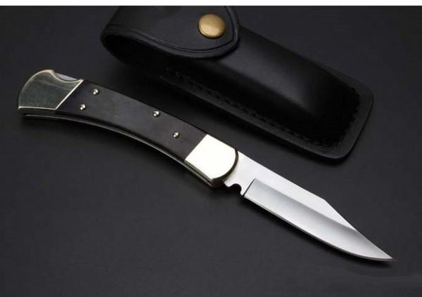 

High-end Bk 110 auto knife single action латунь+деревянная ручка охота рождественский подарок тактический карманный нож ножи 1шт Adul