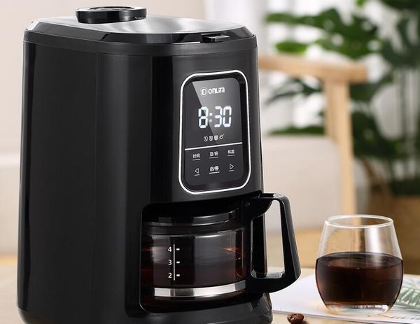 

chinaguangdong donlim dl-kf1061household coffee machine office /commercial grinding bean home mini american drip coffee maker