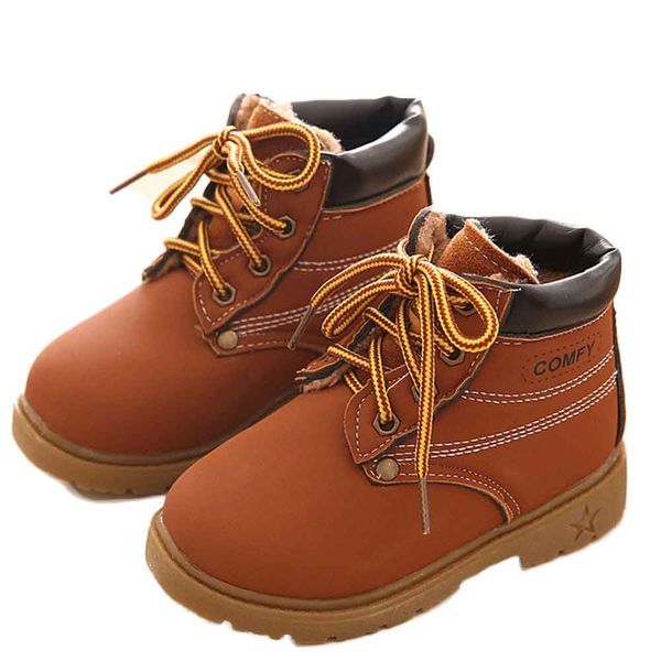 

chamsgend 2017 soft new winter baby girls boys child army style martin boot warm shoes sep7 dropship, Black;grey