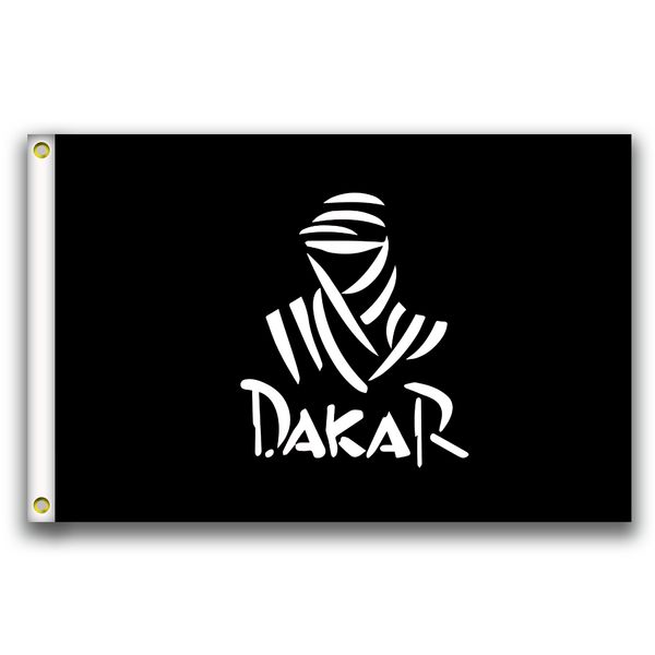 

хороший флаг]дакар логотип флаги 3x5ft 150x90cm 100% полиэстер,холст голова с металлической втулкой,использованный внутри помещения или out