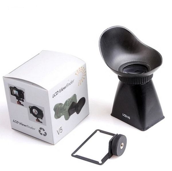 

v1/v2/v3/v4/v5/v6 lcd viewfinder 2.8x 3"inches magnifier extender hood for canon 600d 60d camera