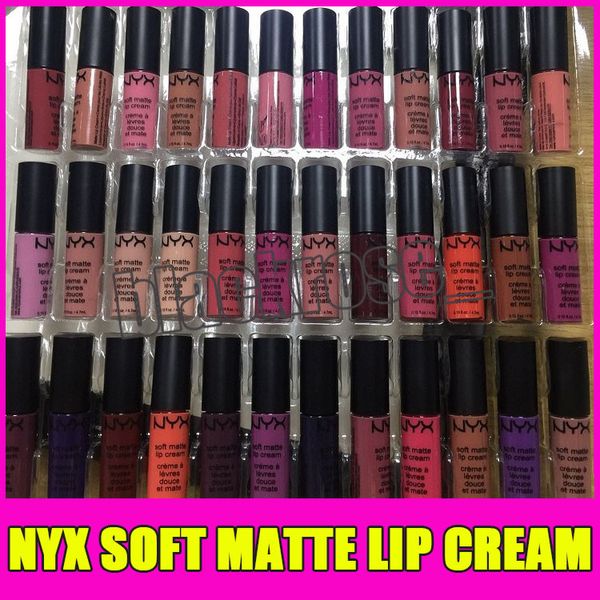 

2017 NYX SOFT MATTE LIP CREAM nyx 36PCS Set Lipstick Lip Gloss Matte No Fading Sofe Velvet Lip Makeup 36 colors set