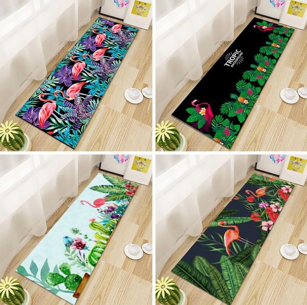 

nordic ins flamingo kitchen rug anti-fatigue floor mat kitchen mat entrance hallway doormat anti-slip carpet rug