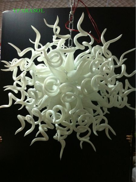 

modern fancy home crystal chihuly glass chandelier lighting white indoor home decorative blown glass chandelier lighting