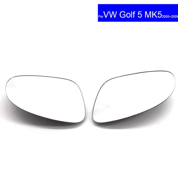 2019 Replacement Lens Car Side Rear View Mirror Convex Glass Forvolkswagen Golf Mk5 2006 2009 Auto Clip Heated Wing Door From