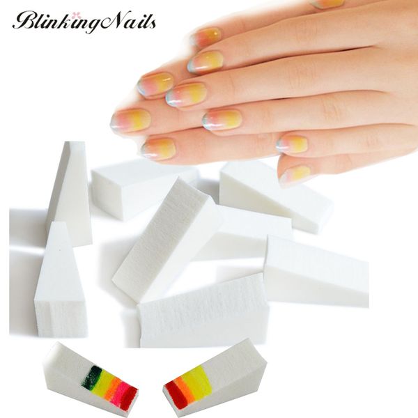

20pcs beauty makeup sponge for the nail art equipment make up puff all for manicure tools the form of nail color changing sponge, Silver