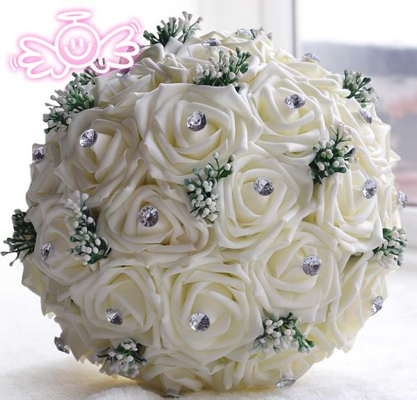 

eternal angel wedding gifts, bride holding flowers and naked balls