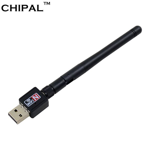 

CHIPAL 150 м внешний USB WiFi адаптер антенна Dongle мини беспроводной локальной сети сетевой карты 2dbi 2.4 g 802.11 n/g/b для ПК Windows 7 8