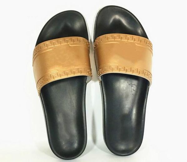 

2018 Мужская Palazzo Medusa слайд сандалии тапочки Мужская обувь