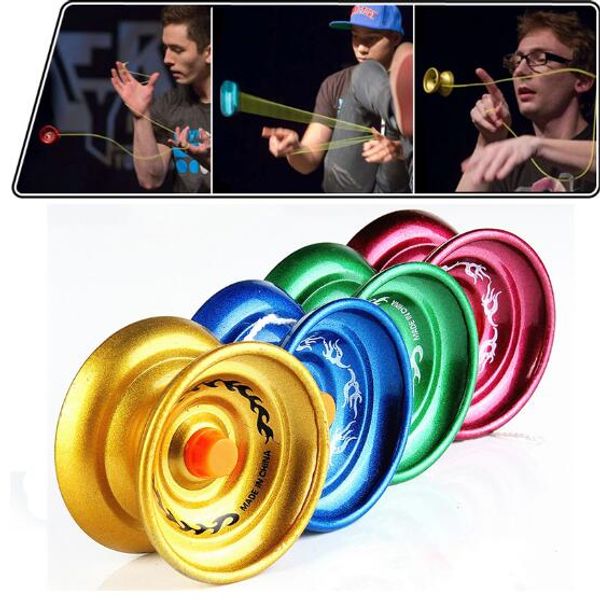 

magic yoyo aluminum alloy metal yoyo professional 8 ball kk bearing with string kids toys funny yoyo for children birthday gift