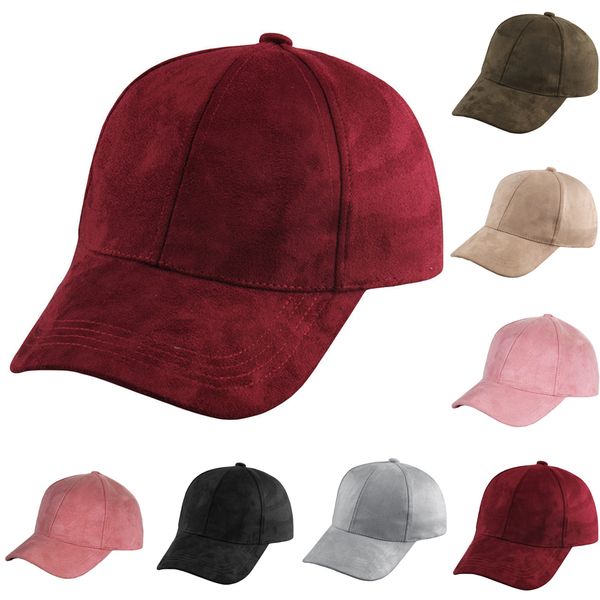 

womens mens fasion suede baseball cap casquette sport hip hop caps, Blue;gray