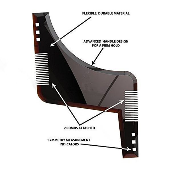 

brand new plastic beard shaping temple comb 50pc/lots, Silver
