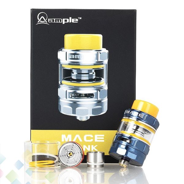 

Original Ample Mace Subohm Tank Atomizer 2ml 3ml Fit AHC-F1 ADC-F1 Coils with 810 Drip Tip 510 Thread For E Cigarette DHL Free