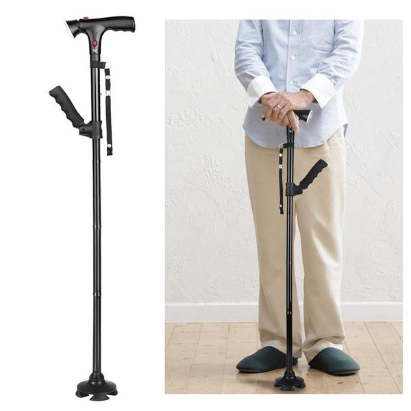 

collapsible folding cane led lightweight walking trusty sticks great gifts for mothers the elder fathers
