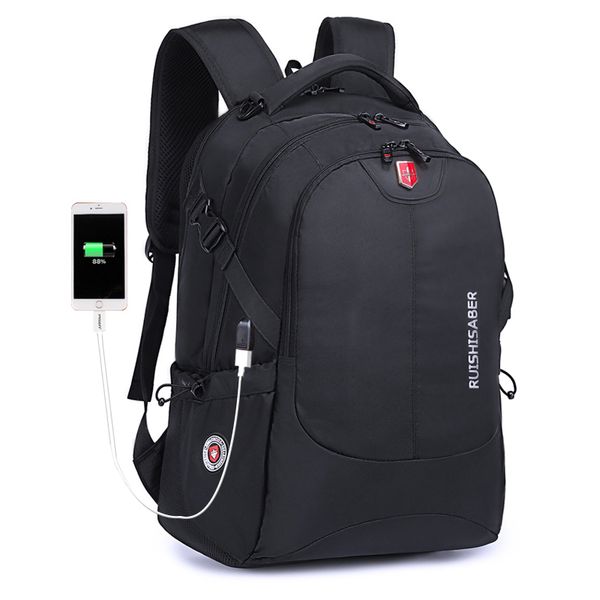 

waterproof nylon backpack men's lapphone charger backpack casual school bags travel for 15 to 17 inch