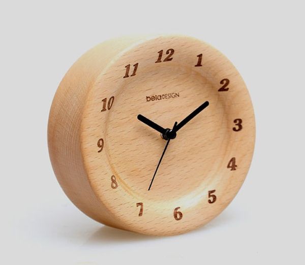 

nice beech alarm clock home decor wooden alarm clock