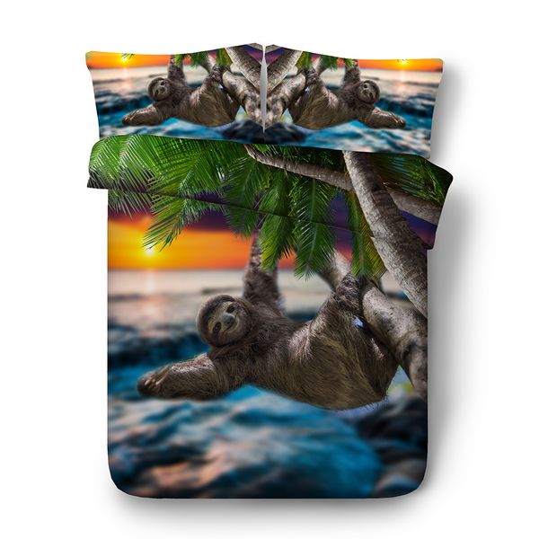 3d Sloth Bedding Sets Full Duvet Cover Dolphin Bedspreads Bed