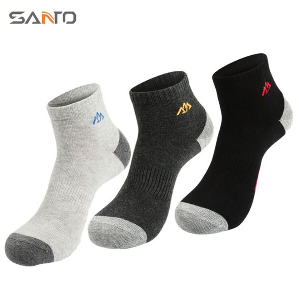 

quick dry cotton sport socks summer outdoor thin socks short sock slippers men/women running camping calcetines ciclismo 6 color, Black
