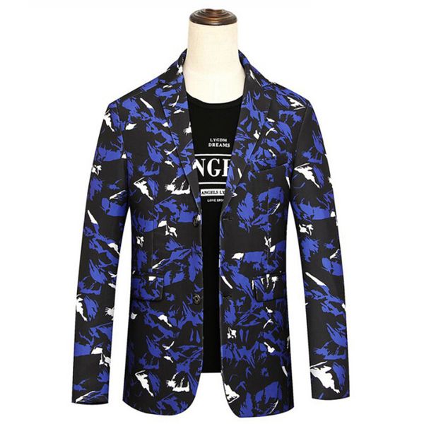 

2018 men's suits jackets large size  - 8xl blue black white smart casual popular men blazers gentleman noble luxury, White;black