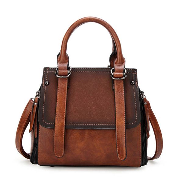 

abdb-pu leather women handbag vintage tote bag panelled stone women shoulder bag messenger