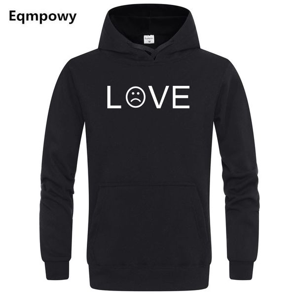 

hoodies hell boy men/women hooded pullover male/female sudaderas cry baby hood hoddie sweatshirts love doodle pattern sweatshirt, Black
