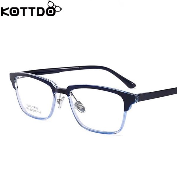 

kottdo fashion accessories vintage tr90 glasses frame for men eyeglasses cat eye frames woman glasses frame eyewear accessrioes, Silver